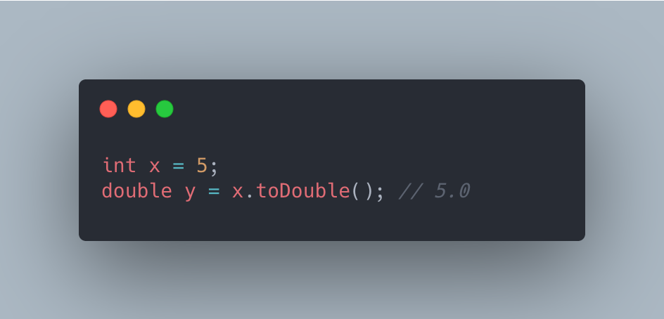 تبدیل int به double